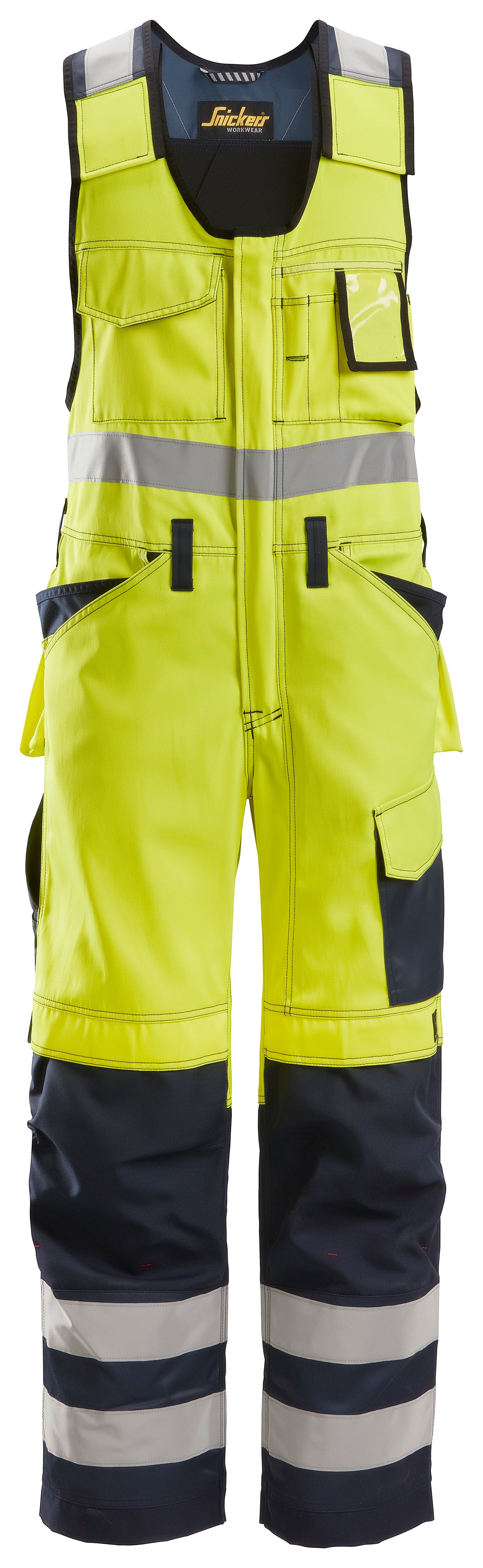 Snickers 2136 One Piece Holster pocket Class 2 Yellow - Navy - High Visibility - 30R (44) - One-piece