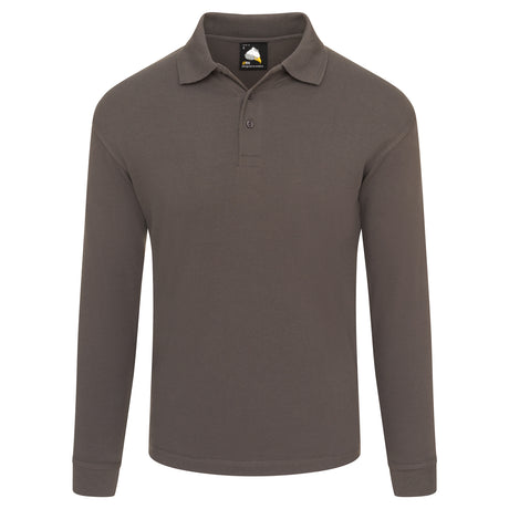 orn_weaver_premium_l/s_poloshirt_graphite