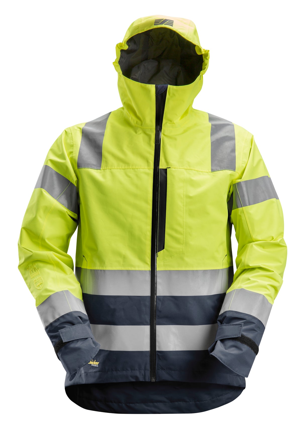 Snickers 1330 Allroundwork Hi-vis Waterproof Shell Jacket Class 3