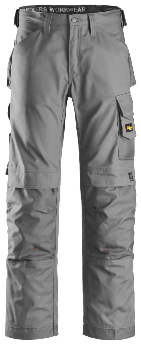 Snickers 3314 Canvas Trousers, Grey\Grey