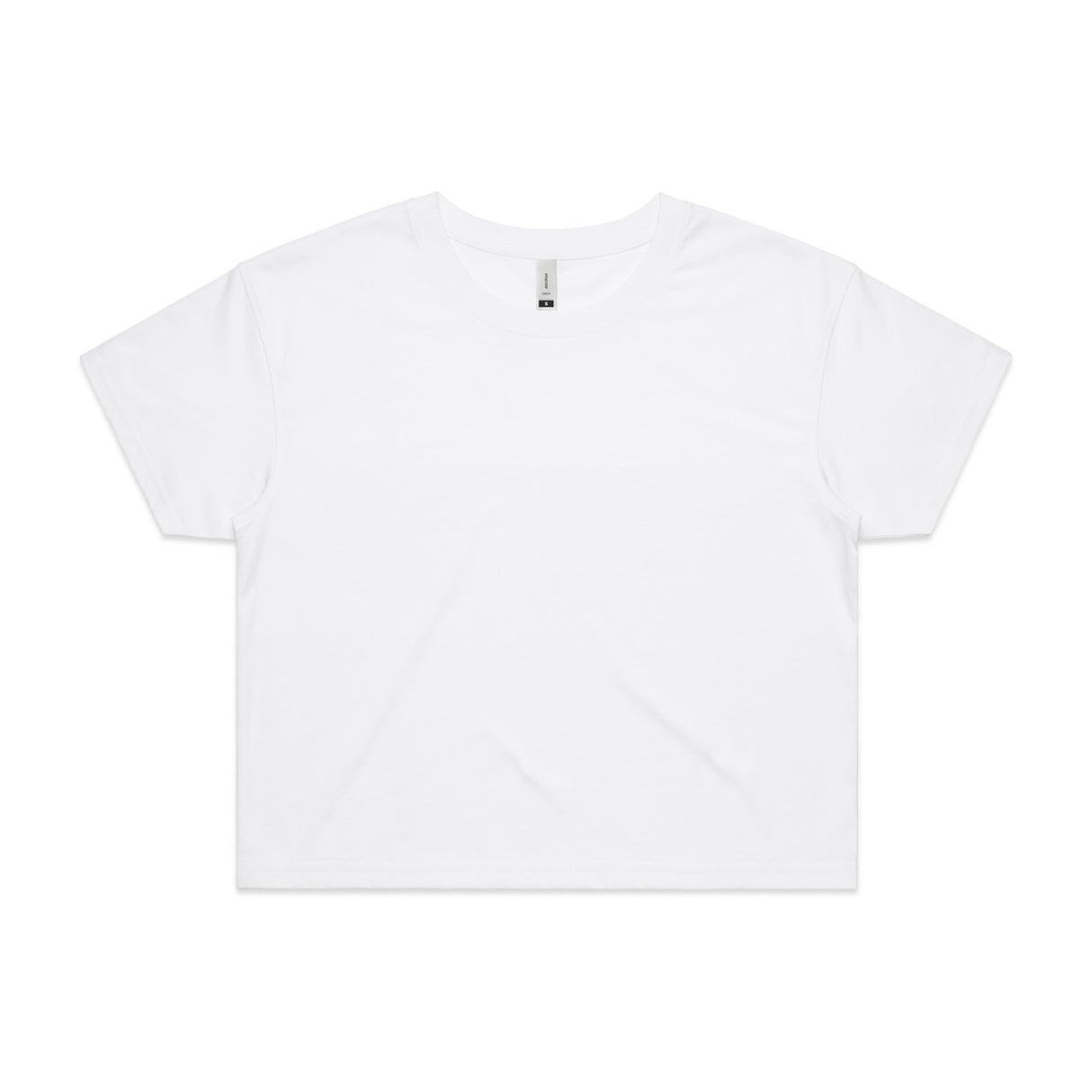 AS Colour Crop Tee White (4062) - S - T-Shirts