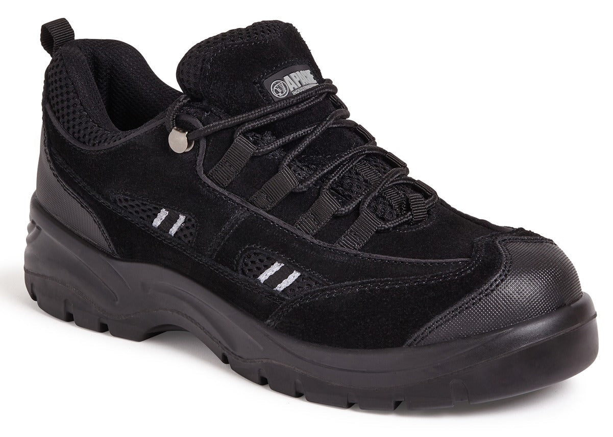 Apache Ap302Sm Black Suede Safety Trainer 1