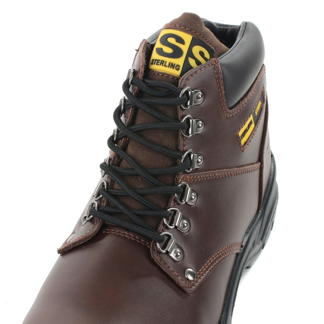 Sterling Steel Ss807Sm Brown 6 Eye Hiker Boot 4