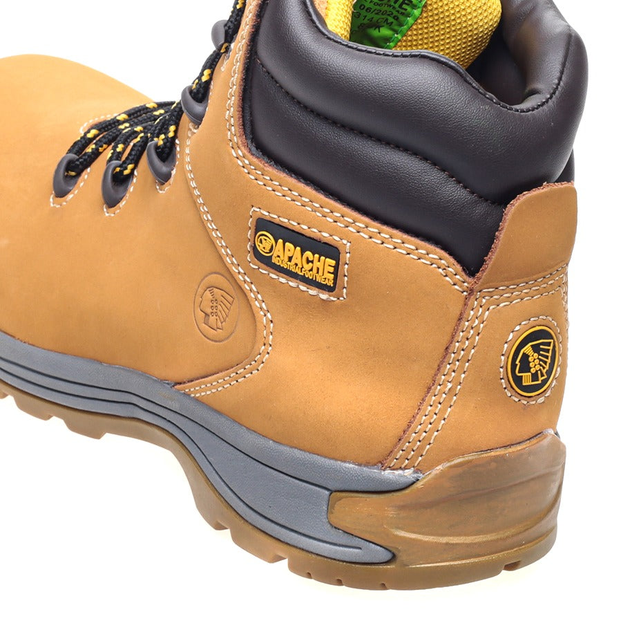 Apache Ap314Cm Wheat Nubuck Water Resistant Safety Hiker 4