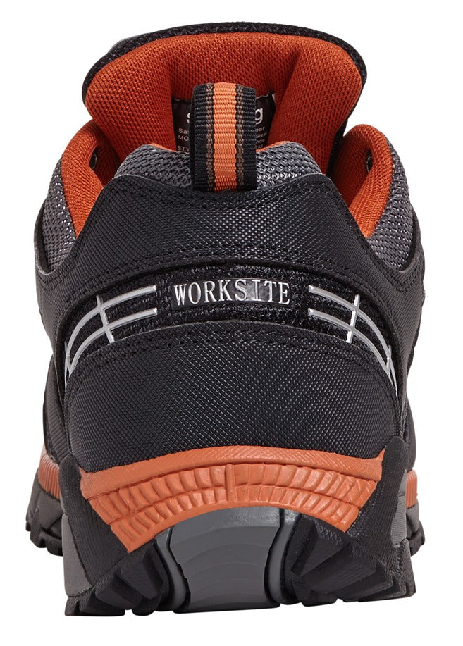 Work Site Ss607Sm Black/Orange Sports Safety Trainer 3