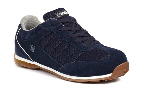 Apache Strike Navy Suede Retro Safety Trainer 1