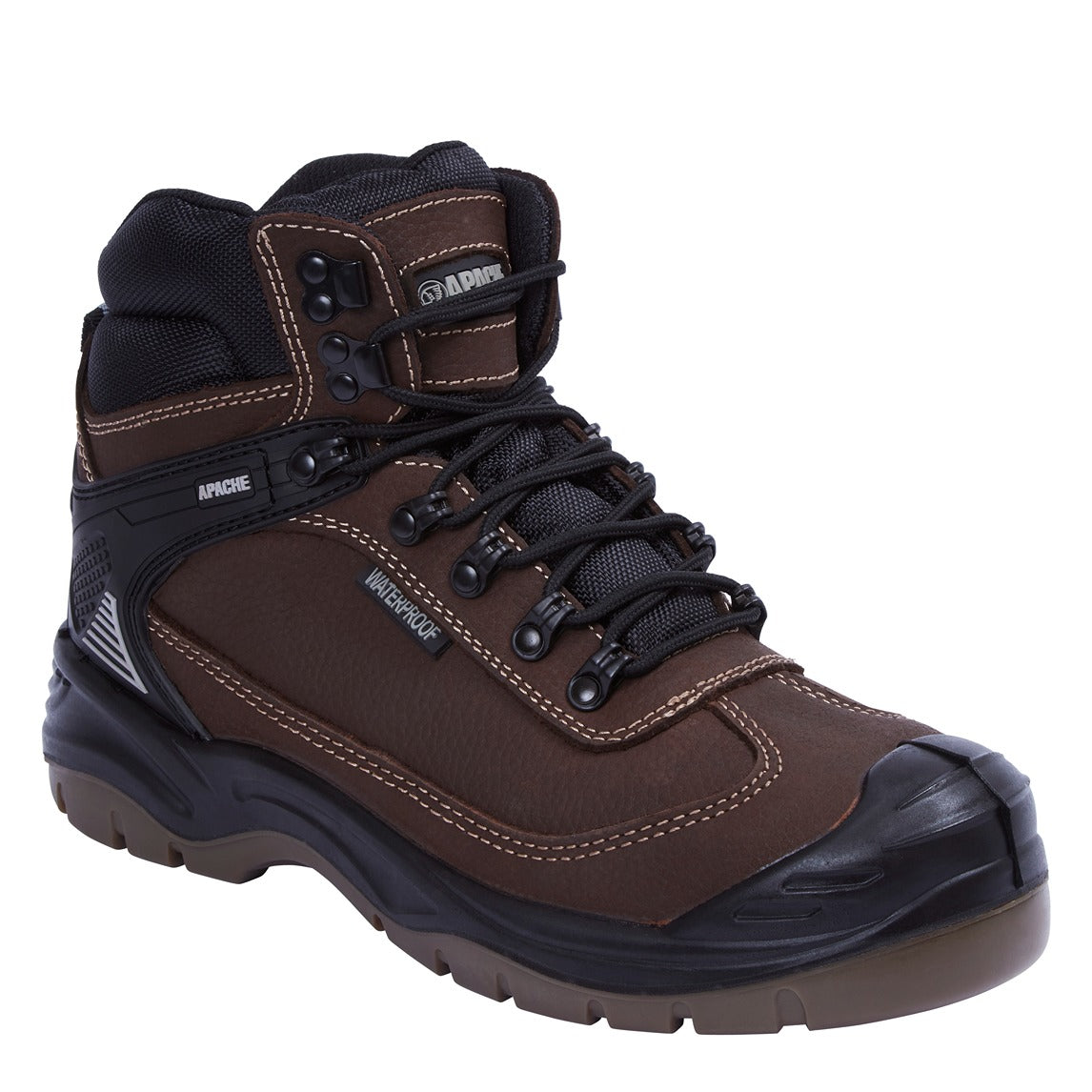 Apache Ranger Brown Waterproof Safety Hiker 1