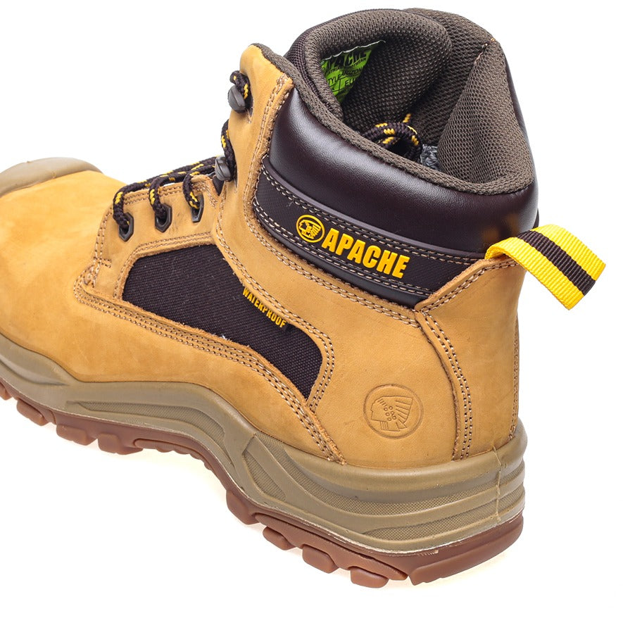 Apache Arizona Honey Nubuck Metal Free Waterproof Safety Boot 4
