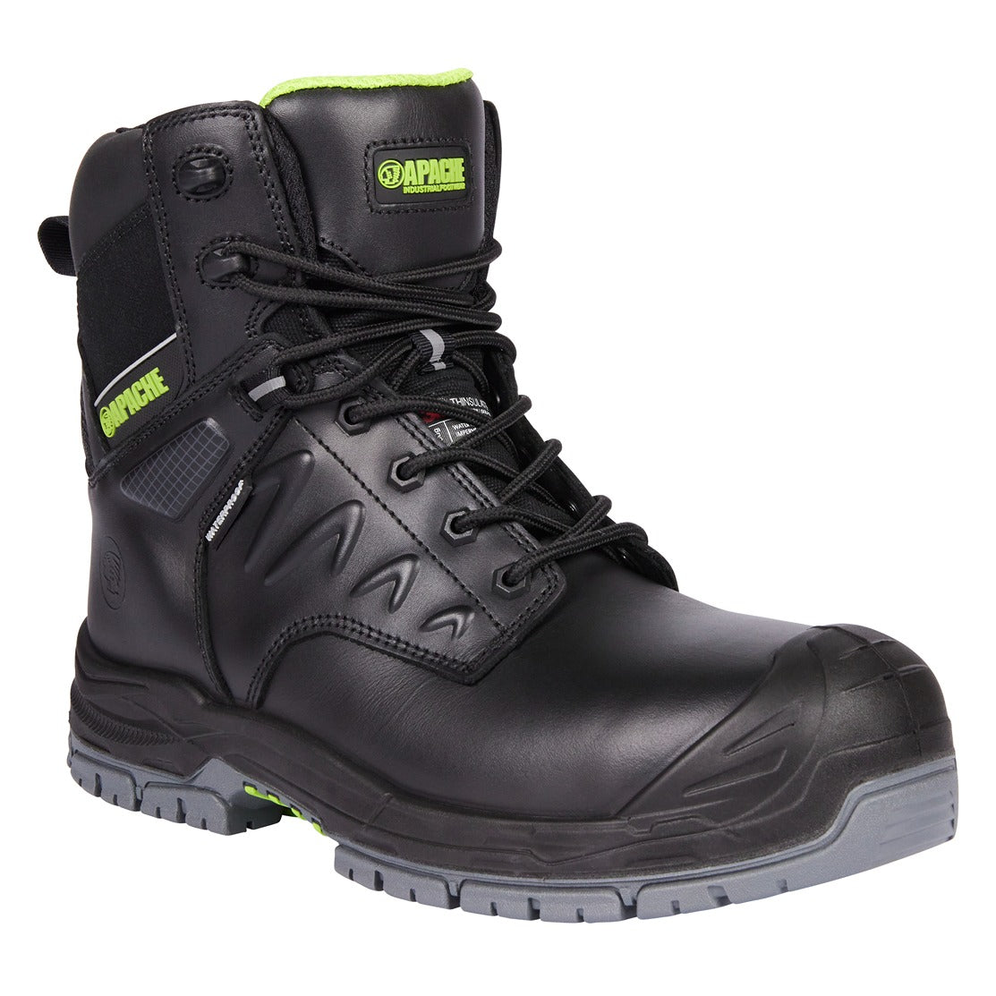 Apache Chilliwack Side Zip Black Waterproof Boot - Gts Outsole 1
