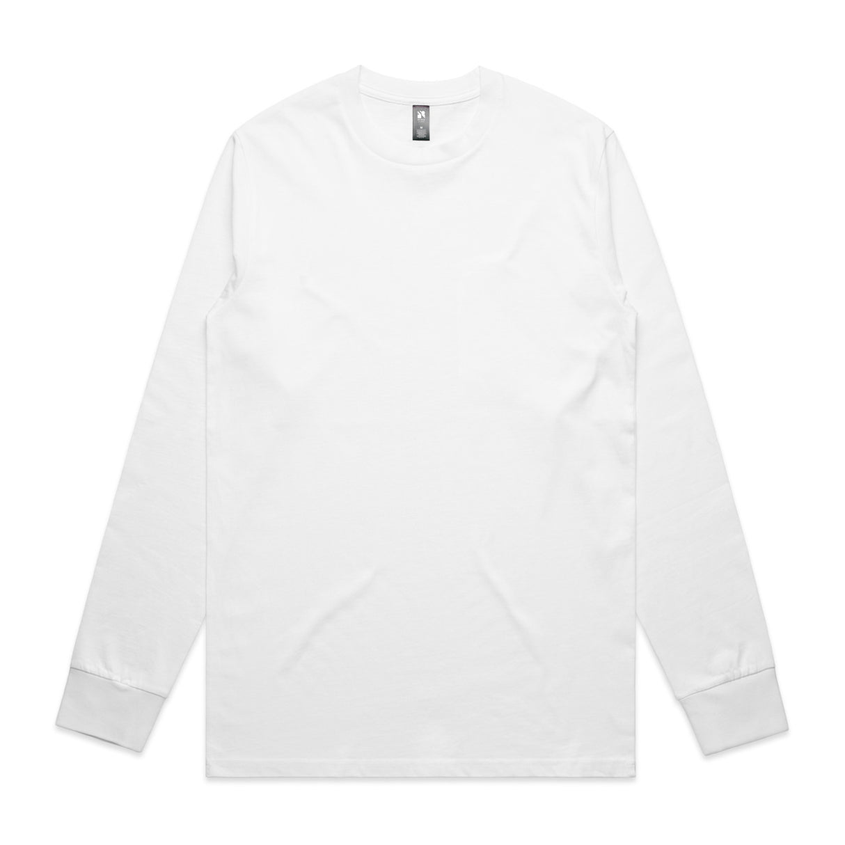 AS Colour Classic L/S Tee White (5071) - S - Longsleeves