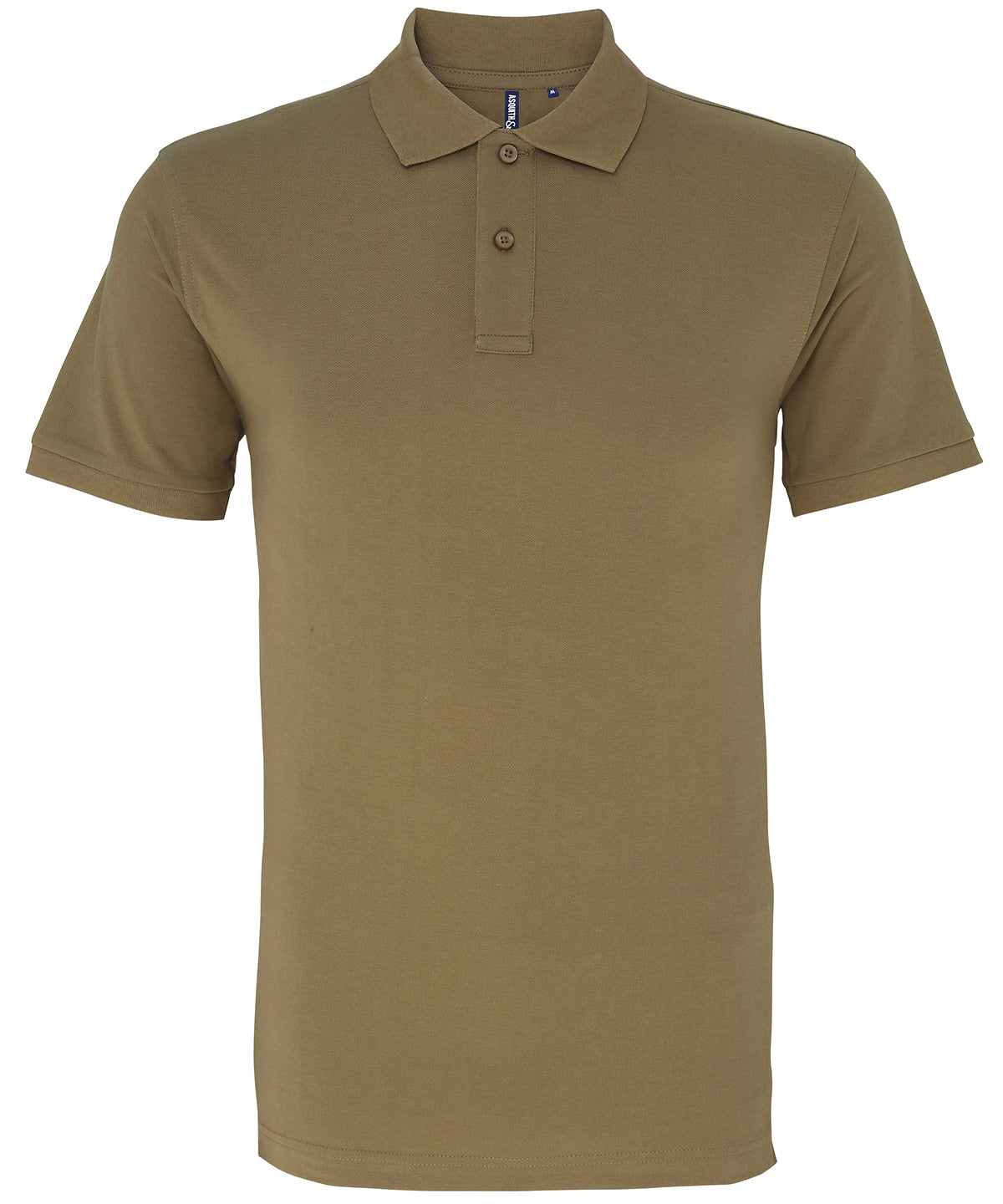 Asquith & Fox Men’s Polo - Khaki / S - Shirts