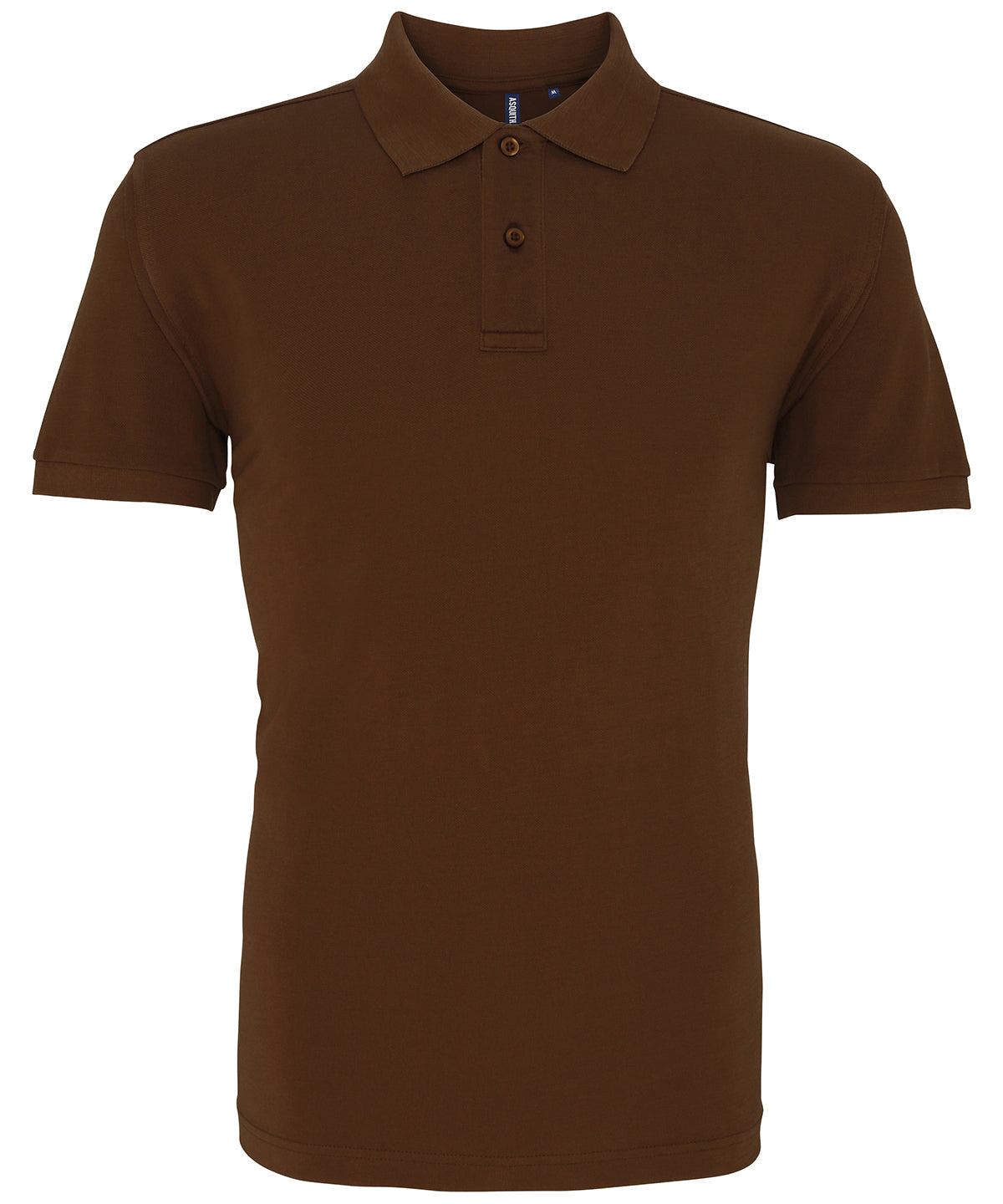 Asquith & Fox Mens polo Milk Chocolate