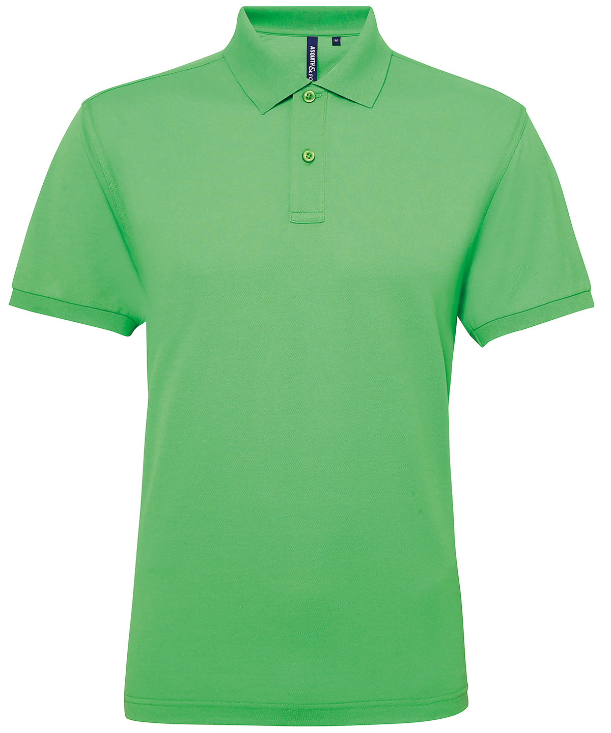 Asquith & Fox Men’s polycotton blend polo Lime