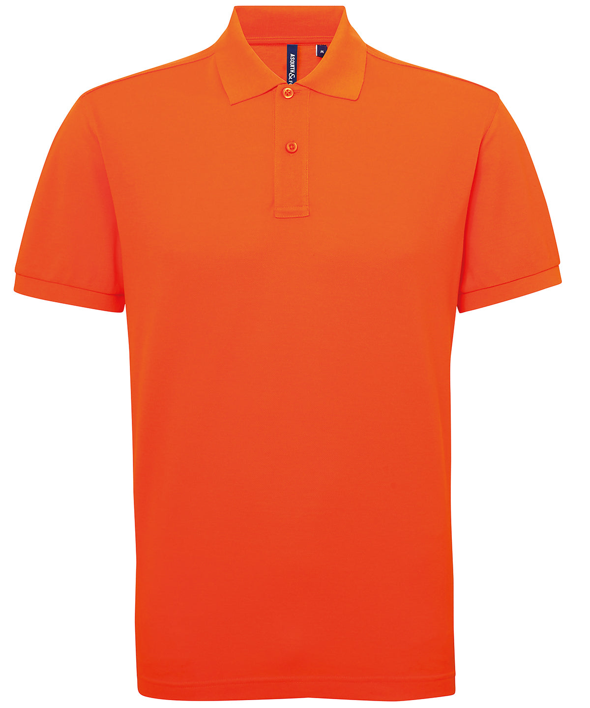 Asquith & Fox Men’s polycotton blend polo Orange - S - Polo Shirts