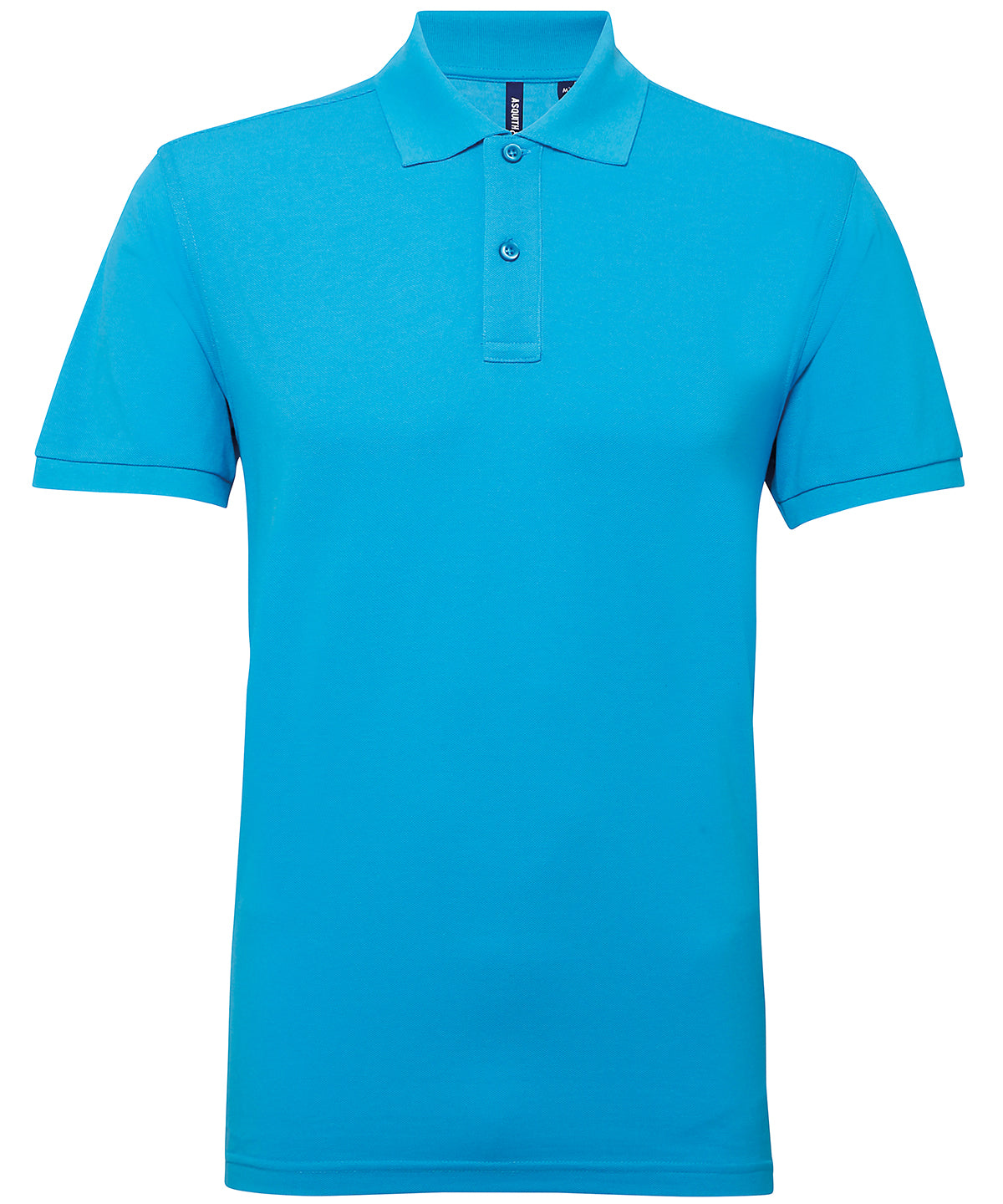 Asquith & Fox Men’s polycotton blend polo Turquoise - S - Polo Shirts
