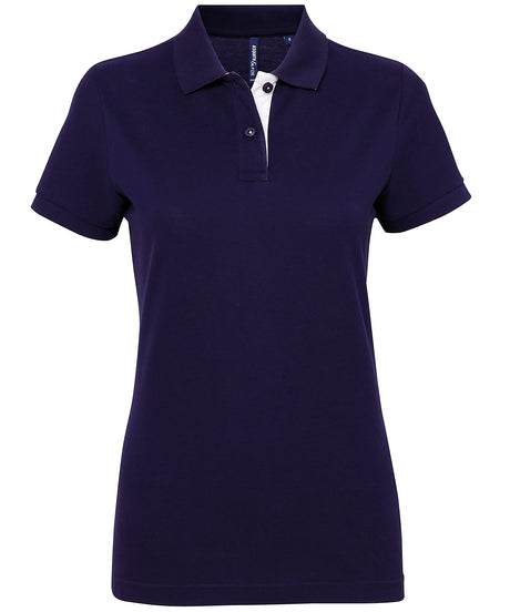 Asquith & Fox Womens contrast polo