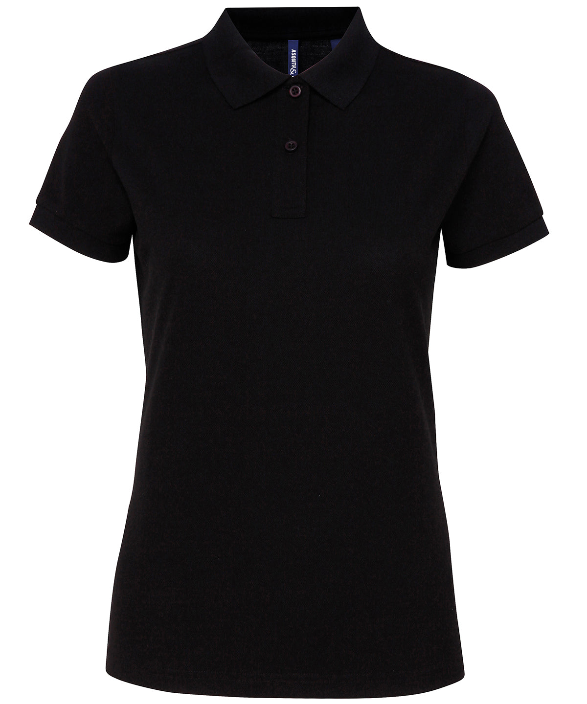 Asquith & Fox Women’s Polycotton Blend Polo Shirt - Black / XS - Shirts