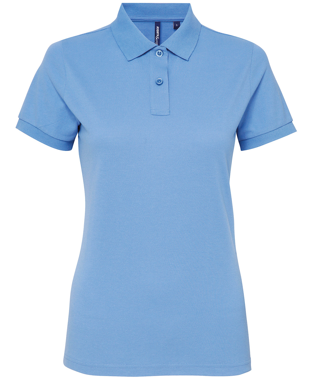 Asquith & Fox Women’s Polycotton Blend Polo Shirt - Cornflower / XS - Shirts