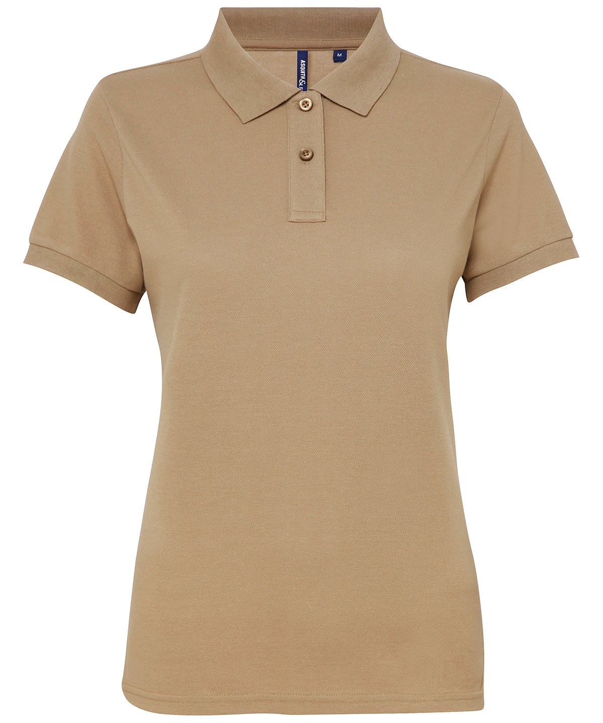 Asquith & Fox Women’s Polycotton Blend Polo Shirt - Khaki / XS - Shirts