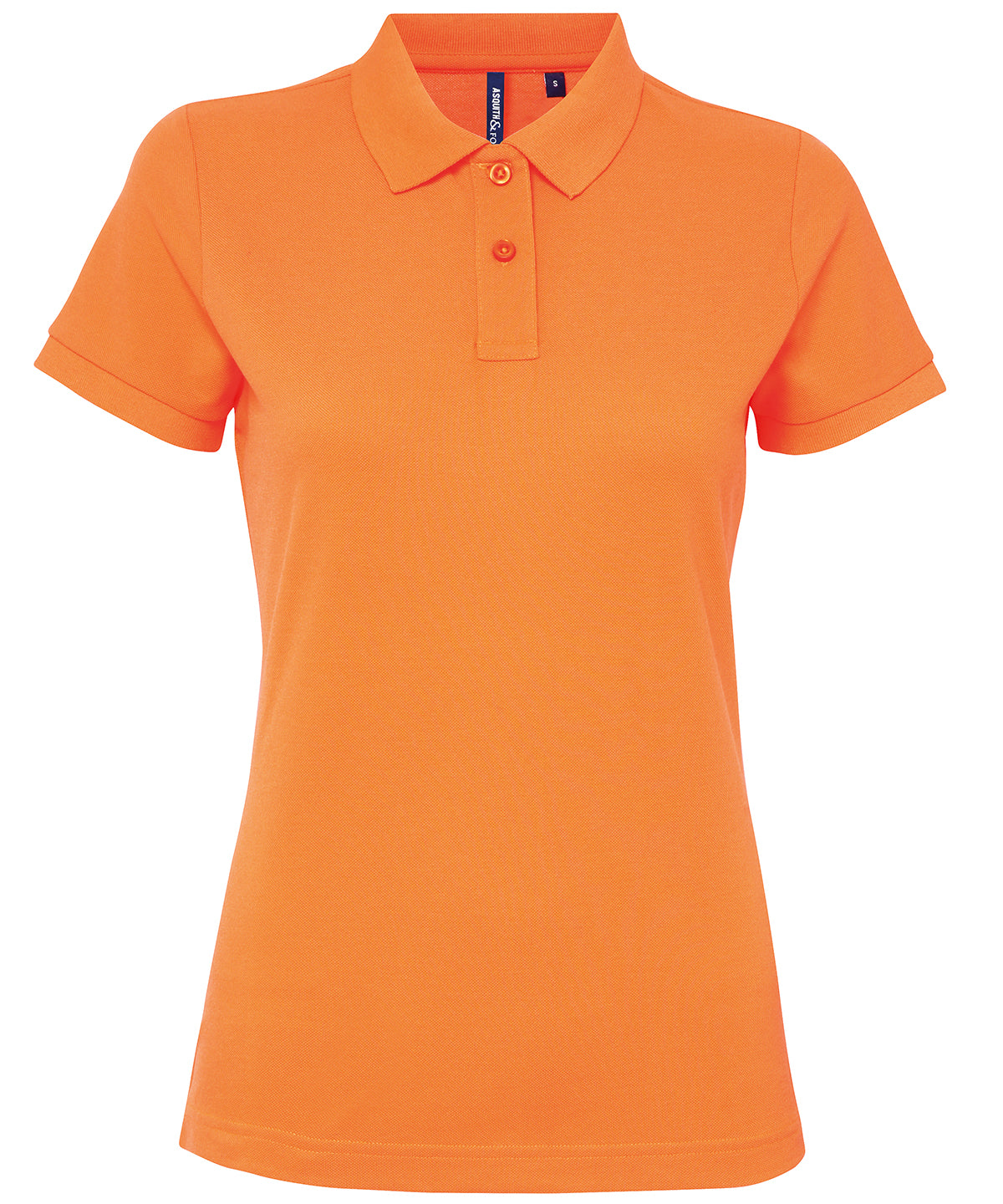 Asquith & Fox Women’s Polycotton Blend Polo Shirt - Neon Orange / XS - Shirts
