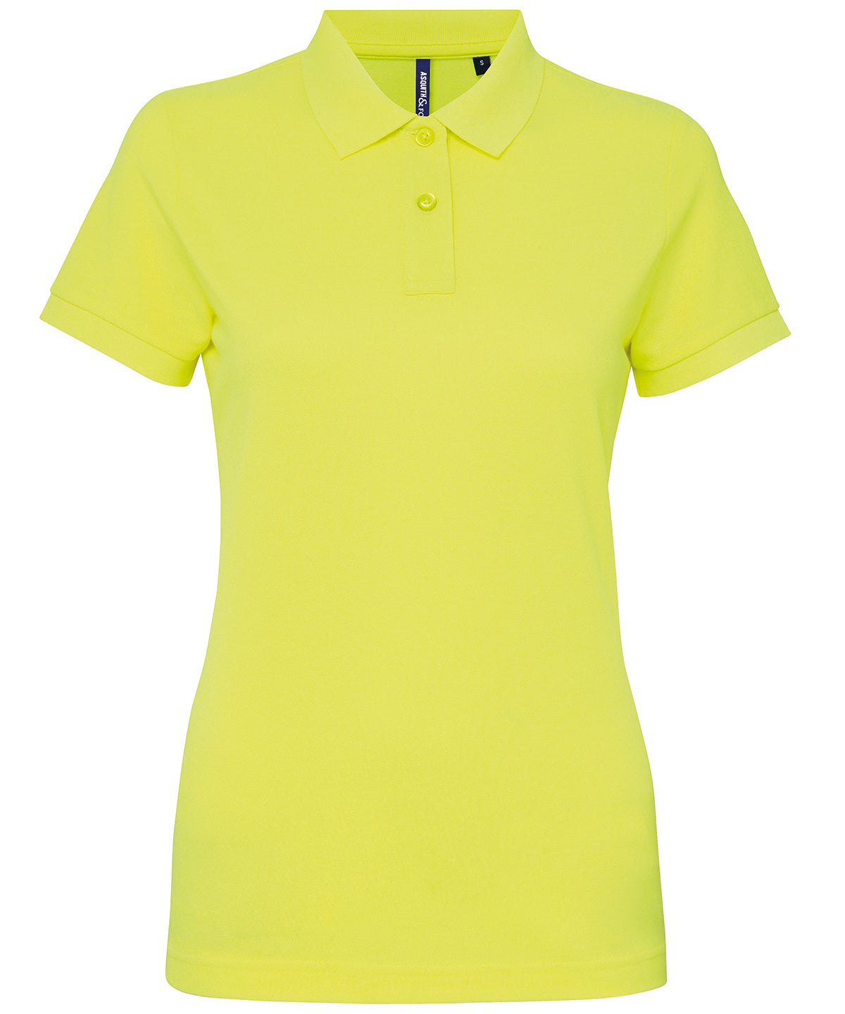 Asquith & Fox Women’s Polycotton Blend Polo Shirt - Neon Yellow / XS - Shirts