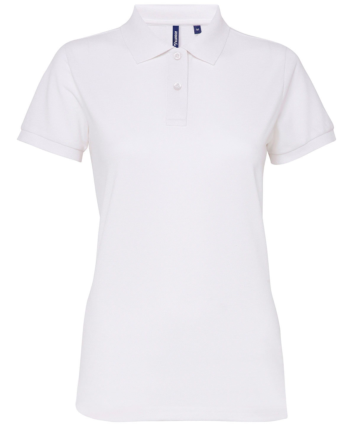 Asquith & Fox Women’s Polycotton Blend Polo Shirt - White / XS - Shirts