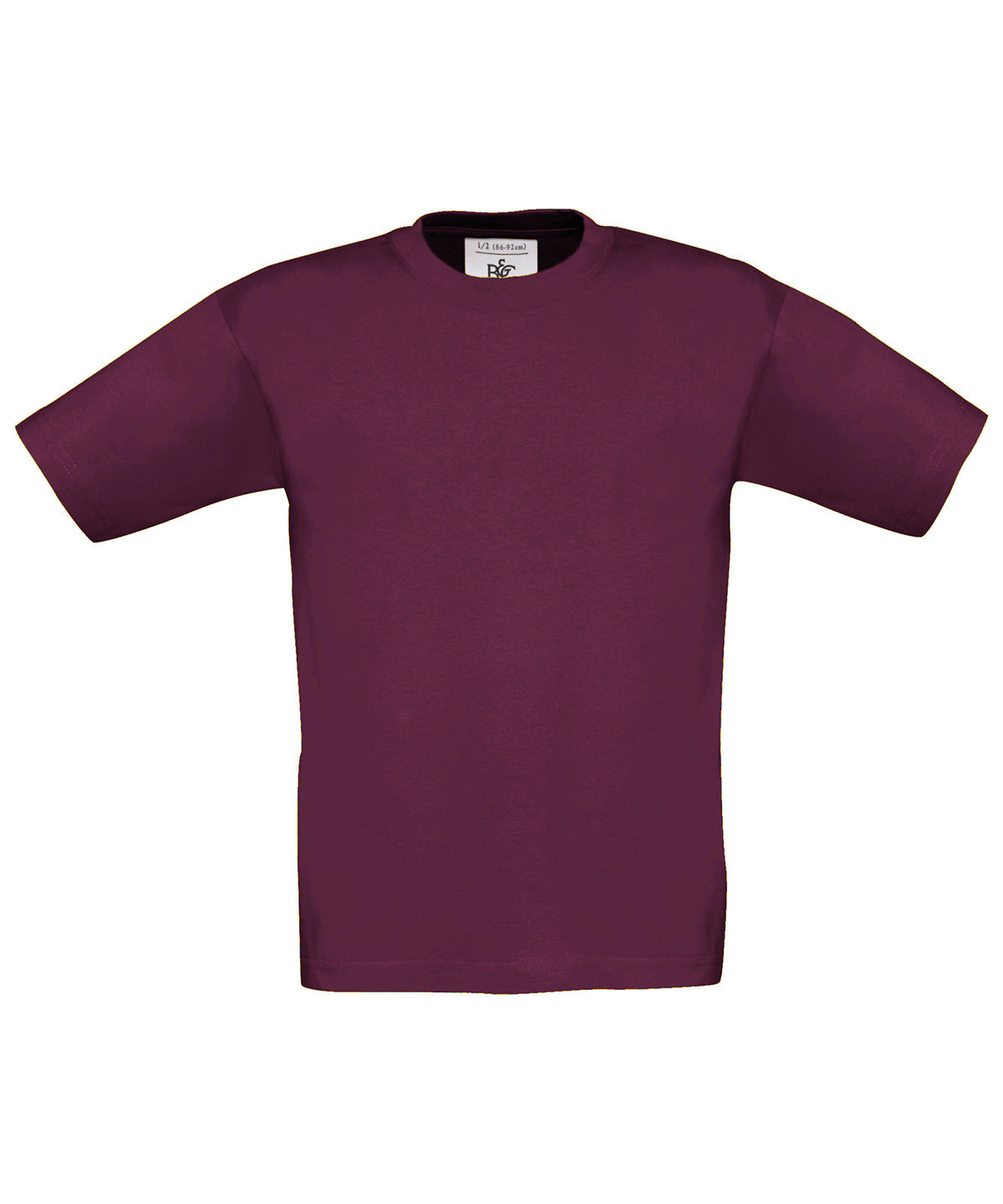 B&C Collection Exact 150 kids Burgundy - 3/4 Years - T-Shirts