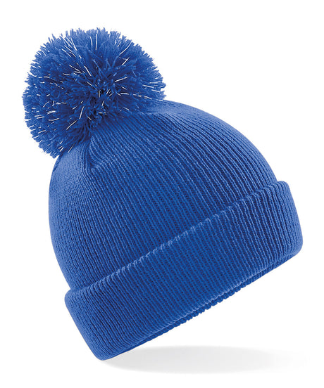 Beechfield Junior reflective bobble beanie