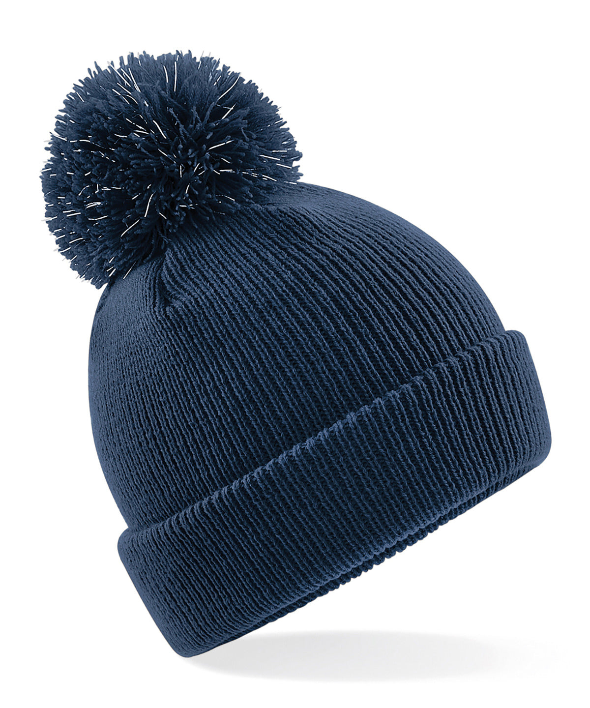 Beechfield Junior reflective bobble beanie