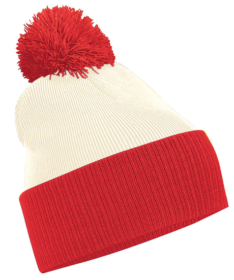 Beechfield Snowstar two-tone beanie