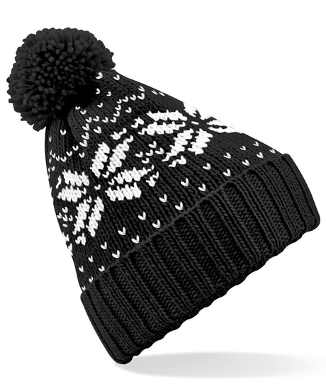 Beechfield Fair Isle snowstar beanie