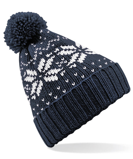 Beechfield Fair Isle snowstar beanie