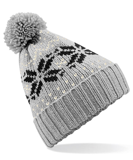 Beechfield Fair Isle snowstar beanie