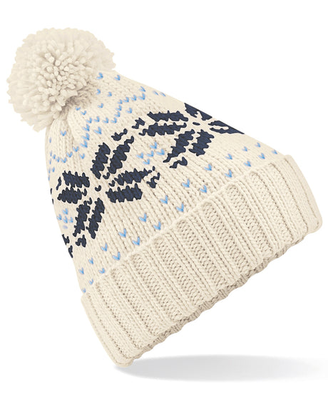 Beechfield Fair Isle snowstar beanie