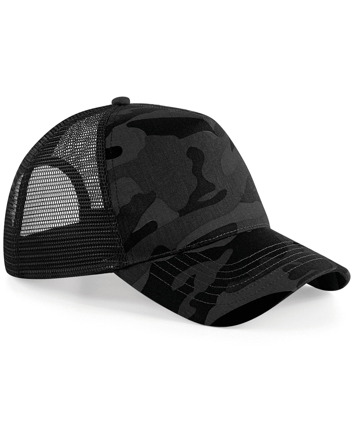 Beechfield Camo snapback trucker