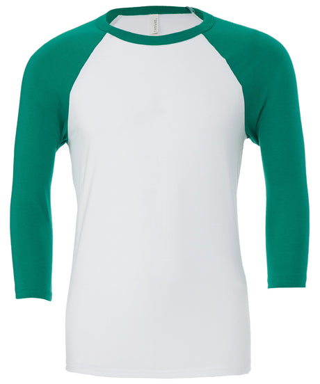 Bella Canvas Unisex triblend ¾ sleeve baseball t-shirt
