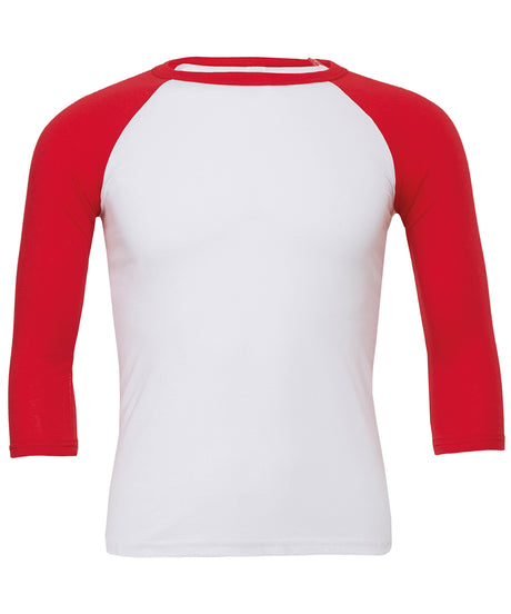 Bella Canvas Unisex triblend ¾ sleeve baseball t-shirt