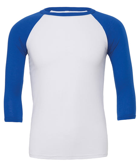 Bella Canvas Unisex triblend ¾ sleeve baseball t-shirt