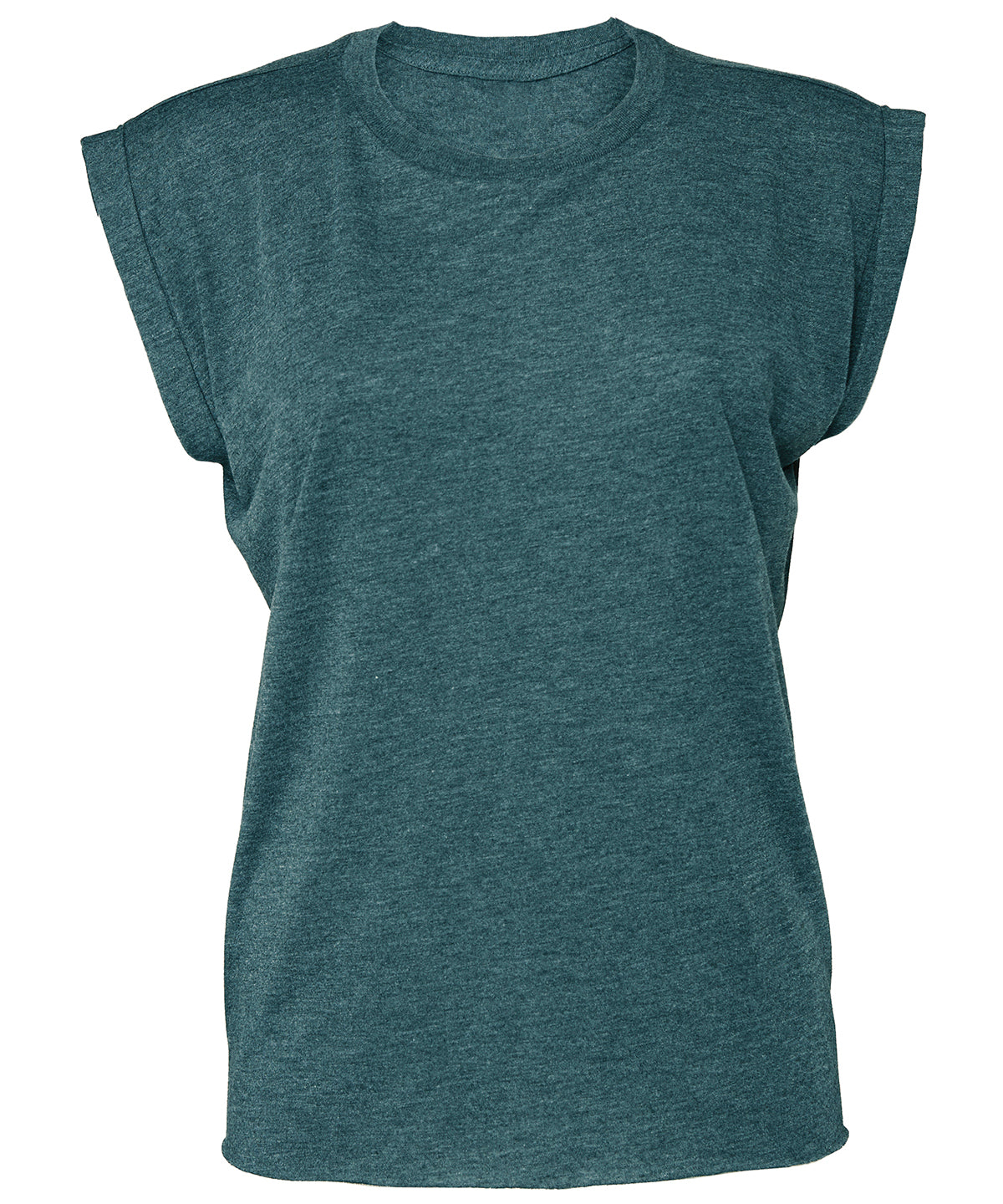 Bella Canvas Womens flowy muscle tee with rolled cuff