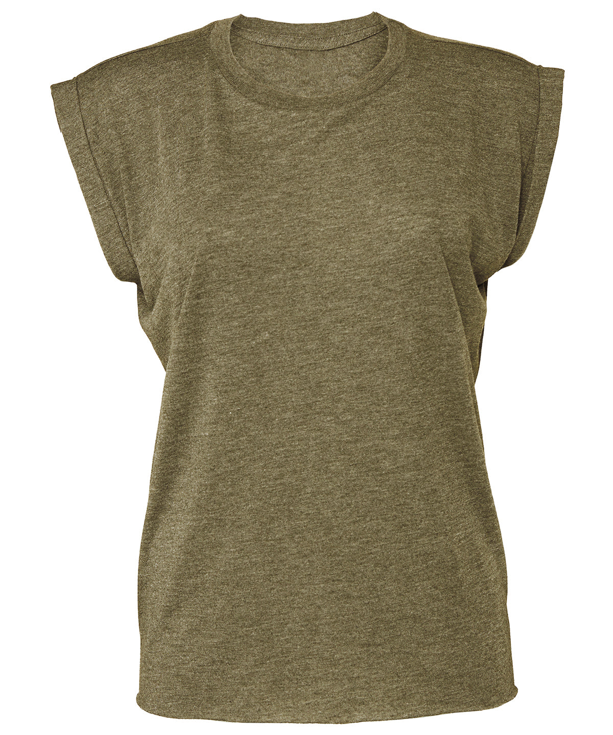 Bella Canvas Womens flowy muscle tee with rolled cuff
