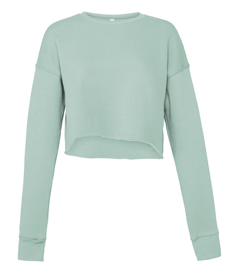 Bella Canvas Women's cropped crew fleece