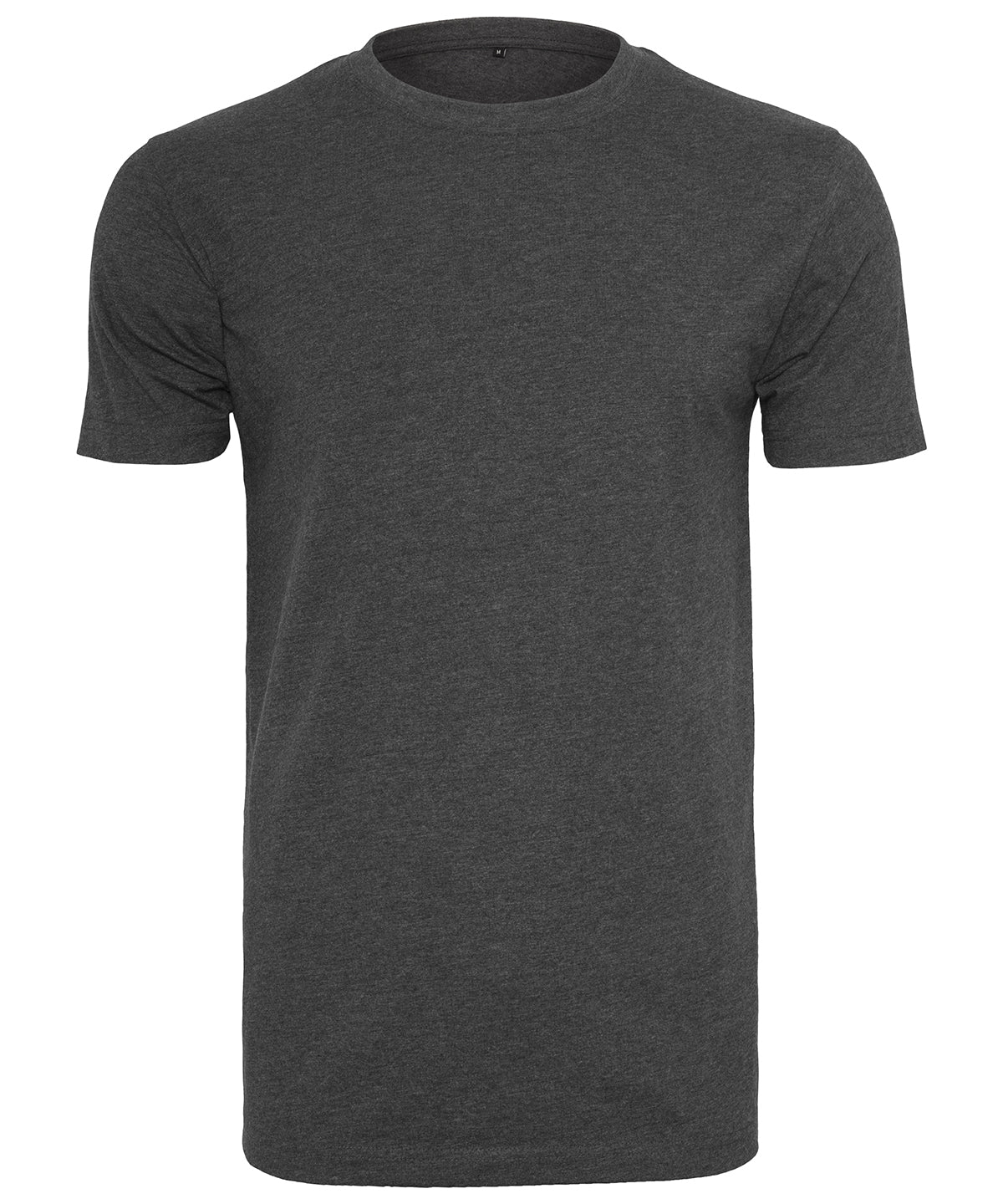 Build Your Brand T-Shirt Round-Neck Charcoal - S - T-Shirts