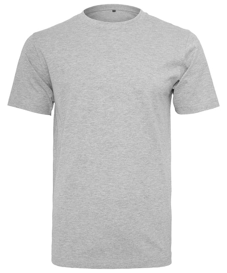 Build Your Brand T-Shirt Round-Neck Heather Grey