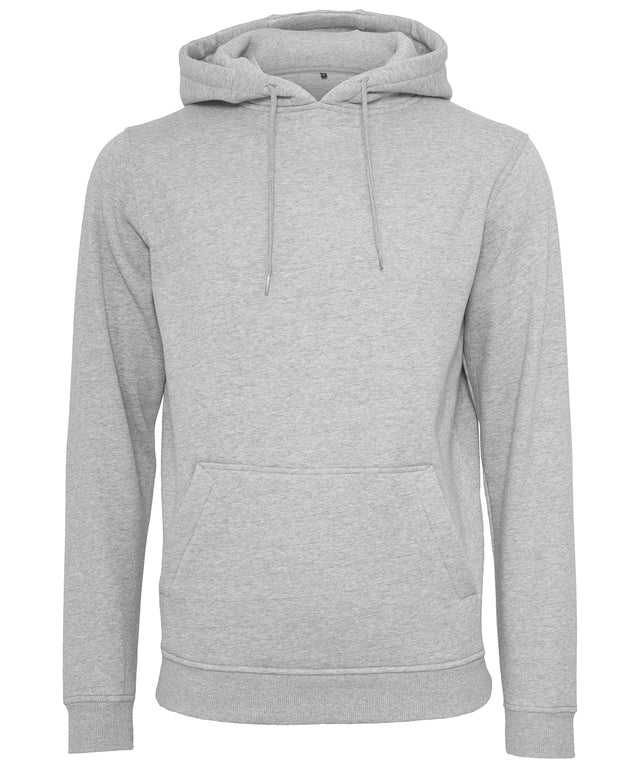 Build Your Brand Heavy Hoodie Heather Grey