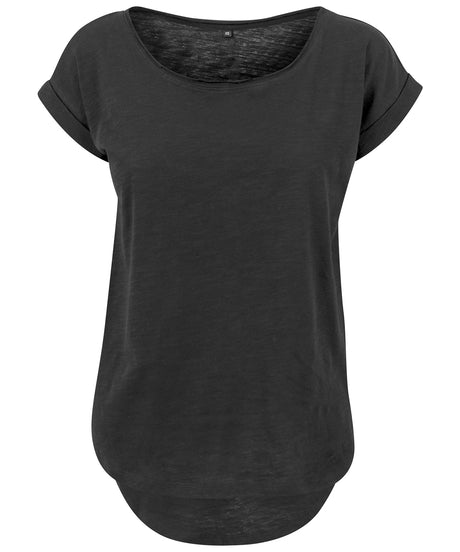 Build Your Brand Womens Long Slub Tee