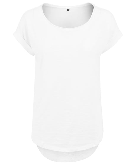 Build Your Brand Womens Long Slub Tee