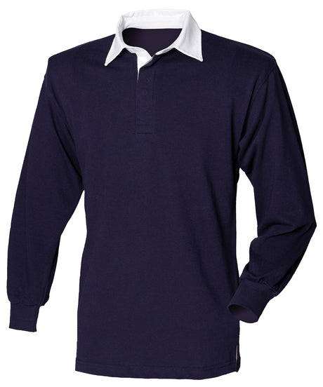 Front Row Long sleeve plain rugby shirt