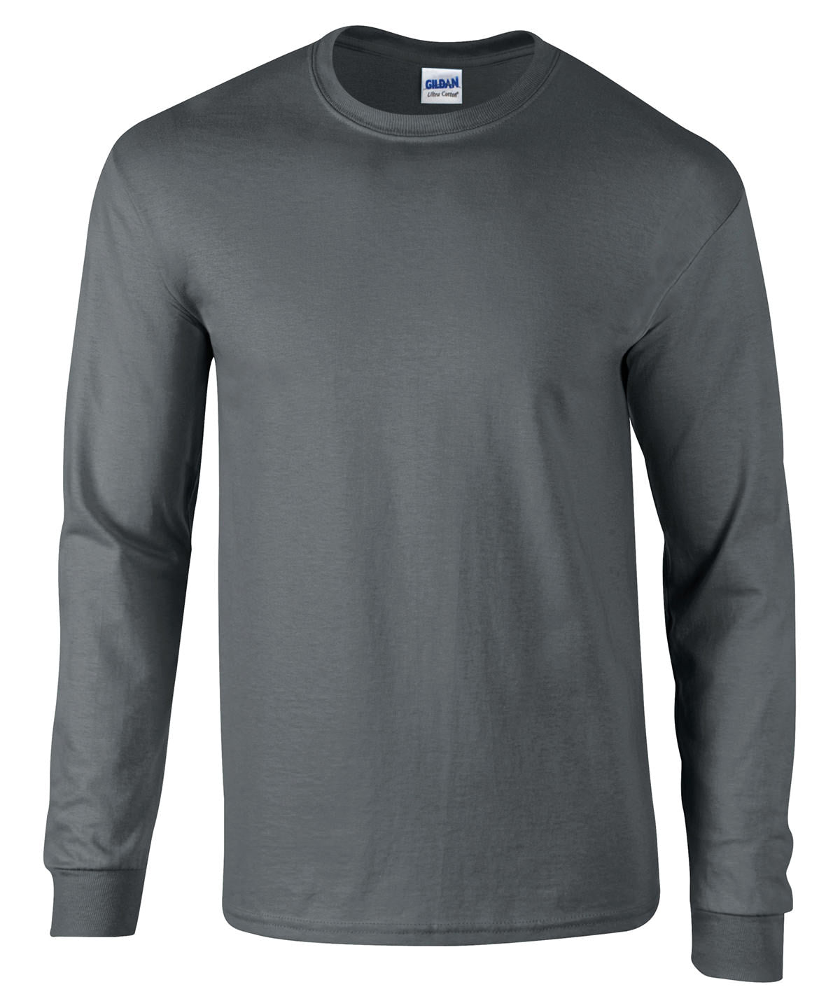 Gildan Ultra Cotton adult long sleeve t-shirt Charcoal