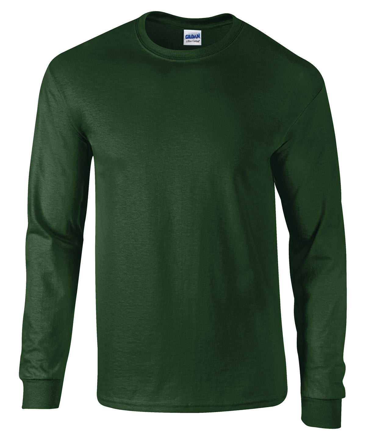 Gildan Ultra Cotton adult long sleeve t-shirt Forest - S - T-Shirts