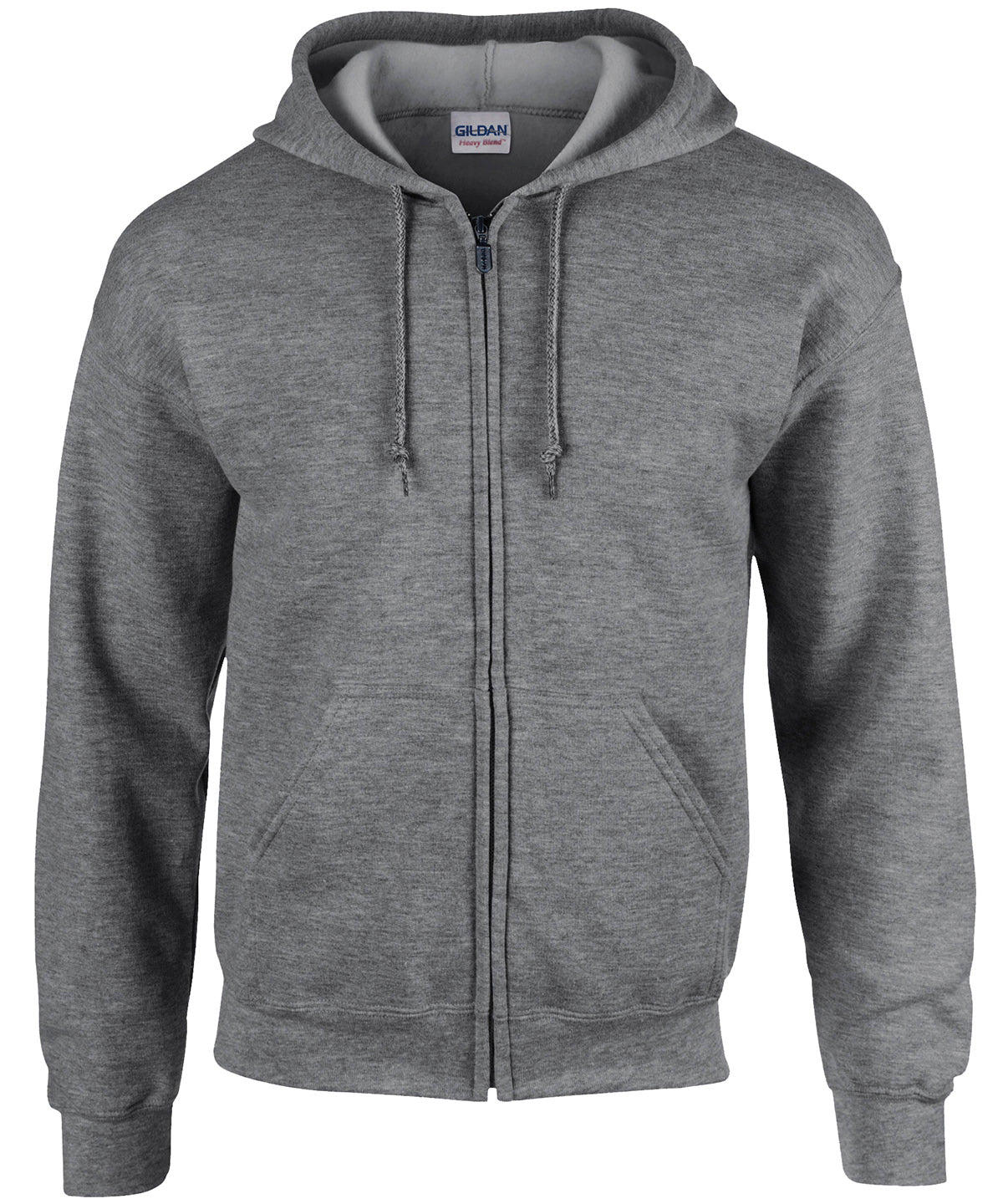 Gildan Heavy Blend full zip hooded sweatshirt Graphite Heather - S - Hoodies